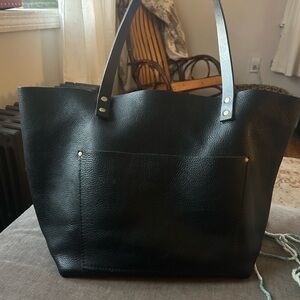 Portland leather goods large leather tote